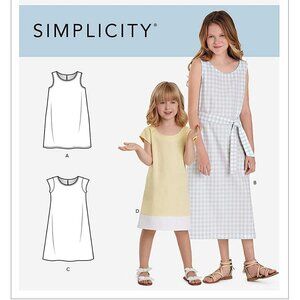 Simplicity Sewing Pattern 9120 Girls‎ Dress Size 3-6